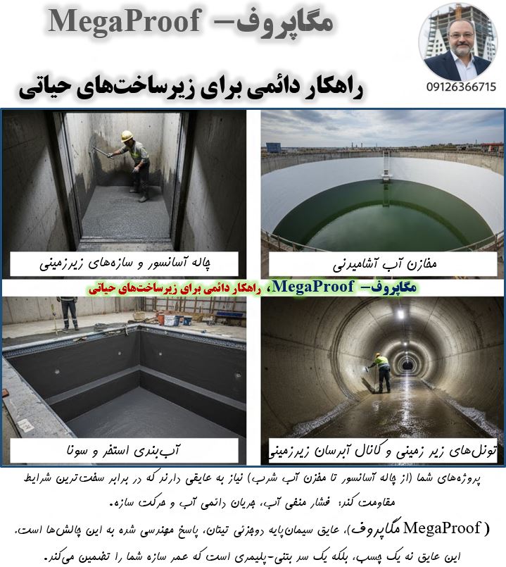 خرید عایق رطوبتی مگاپروف، فناوری نانو پلیمری در خدمت دوام سازه